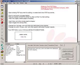 Foxit PDF Editor 1.5 Build 2911