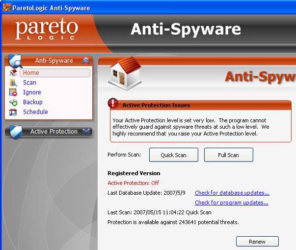 ParetoLogic Anti-Spyware 5.5