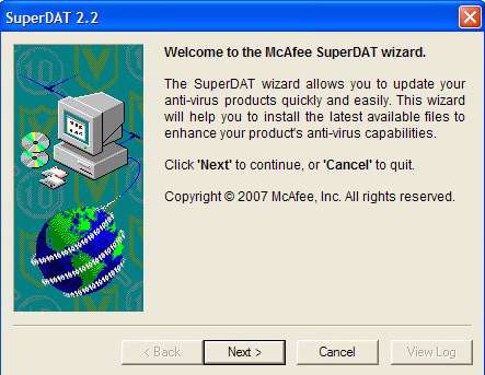 McAfee Virus Definitions SuperDAT 5287 Until 2008-05-03