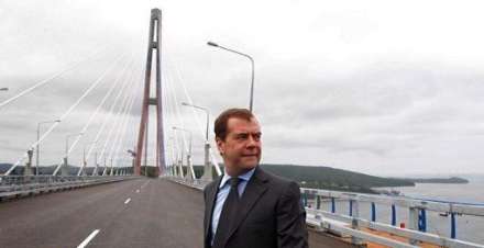 طولانی ترین پل کابلی در روسیه افتتاح شد