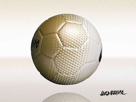 توپ فوتبال طلایی نایکی