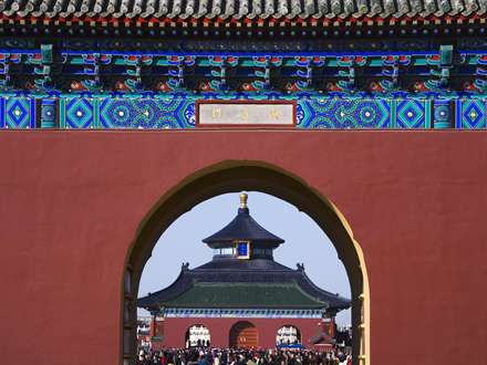 دروازه معبد چینی