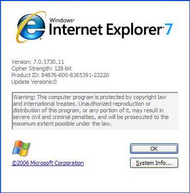 Internet Explorer 7.0.5730.11 Final