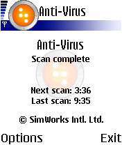 SimWorks AntiVirus v1.30 S60 SymbianOS