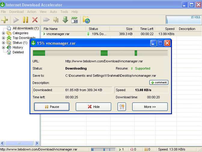 Internet Download Accelerator v5.2.1.1057