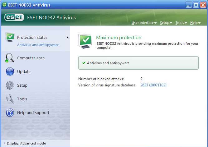 NOD32 Antivirus 3.0.650.0