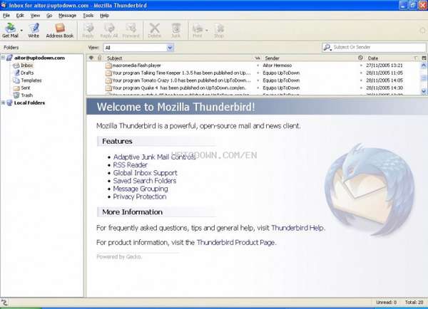 Mozilla Thunderbird 2.0.0.9