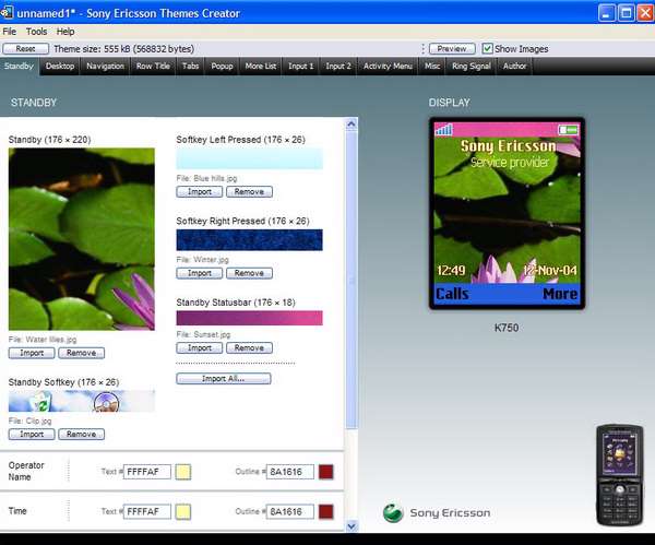 Sony Ericsson Themes Creator 3.19