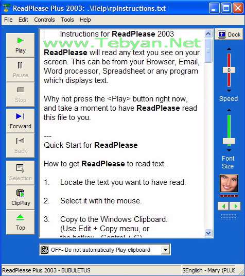 ReadPlease Plus 2003