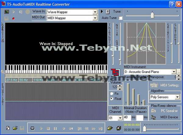 TS-AudioToMIDI Converter v3.30