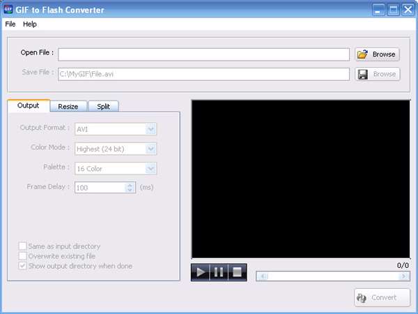 Program4Pc Gif To Flash Converter v2.1