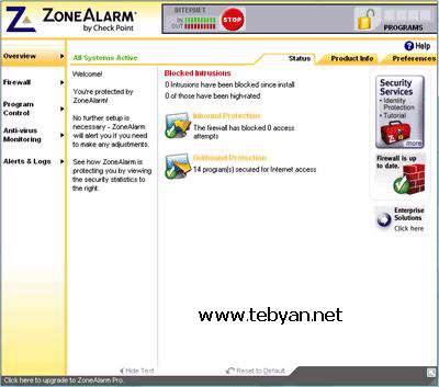 ZoneAlarm Free 8.0.065.0