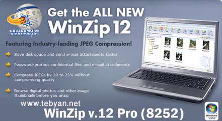 WinZip v.12.0 Pro Build 8252