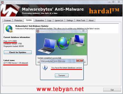 Malwarebytes Anti-Malware 1.34