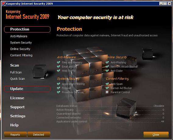 Kaspersky Internet Security 2009 SKIN