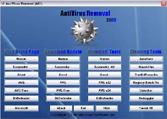 AntiVirus Removal 2009