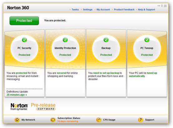 Norton 360 v3.0.134
