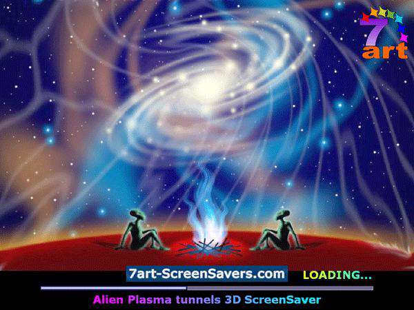 Alien Plasma Tunnels 3D Screensaver