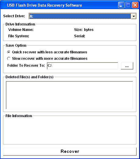 USB Flash Drive Data Recovery 7.0