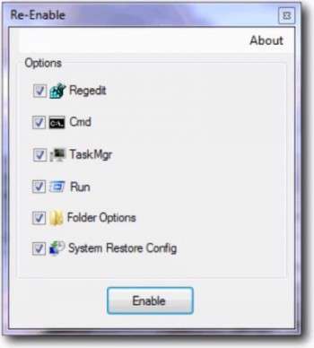 Reenable