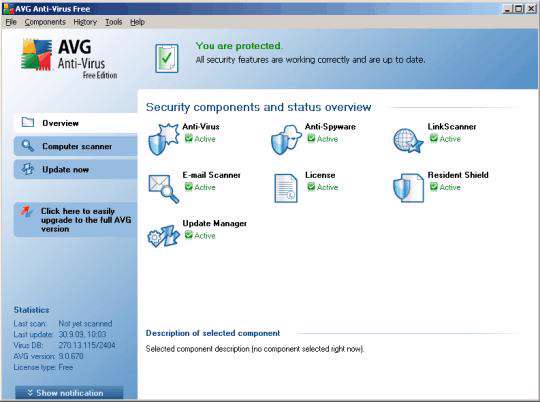 به روز رسانی نرم افزار امنیتی AVG ( فروردین ماه 1389)