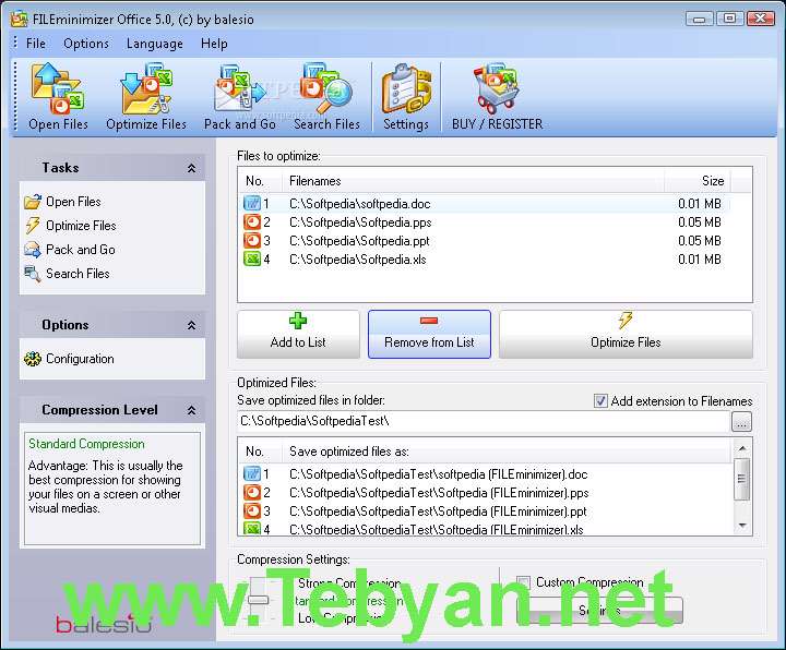 FILEminimizer Pictures