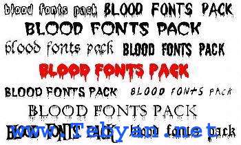 Blood Font
