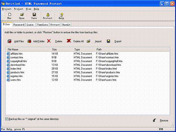 HTML Password Wizard v2.8