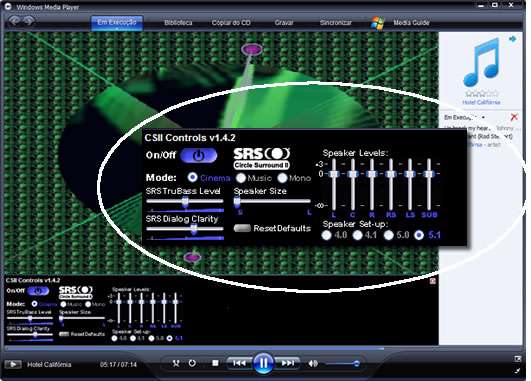 Windows Media Player Dolby Surround II Plugin