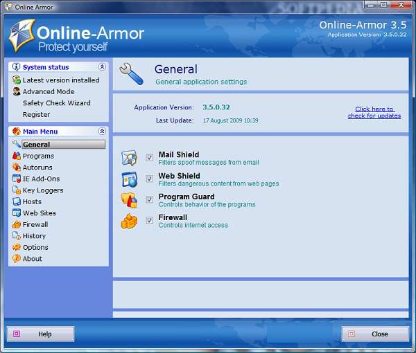 Online Armor Personal Firewall  v4.0.0.15