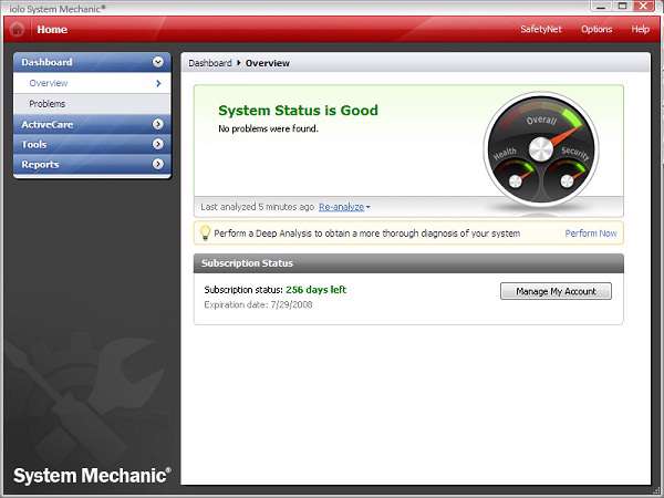 System Mechanic Pro 9.5