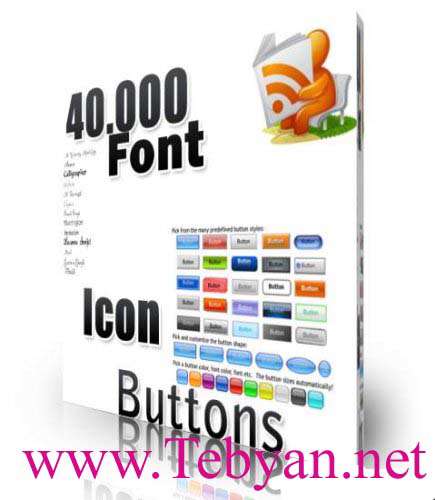 40.000 Collections Font Icon Buttons