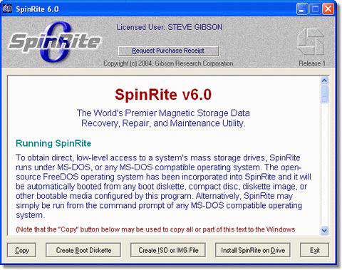 Hard Disk SpinRite 6.0 Full