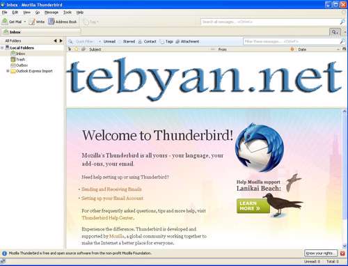 Mozilla Thunderbird 3.1