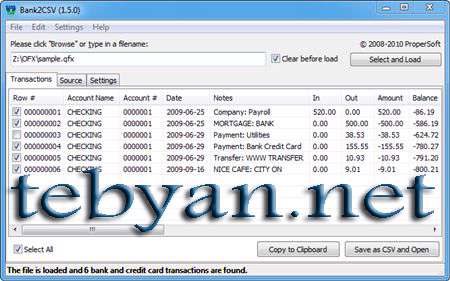 Bank File to CSV Converter 1.5.1.3