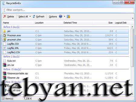 RecycleBinEx 1.0.5.530