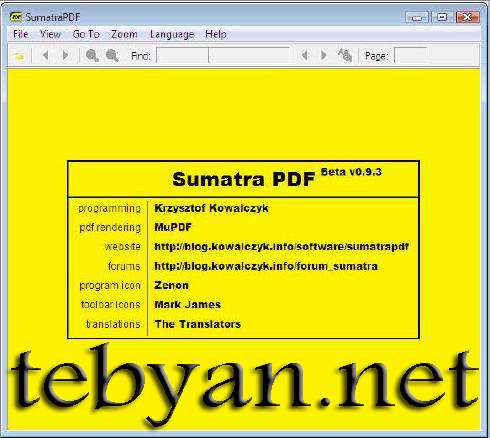 Sumatra PDF 0.9.3 Portable