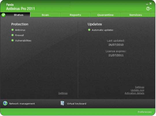 Panda internet security 2011