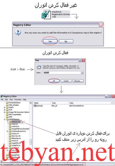 غیر فعال کردن اتوران