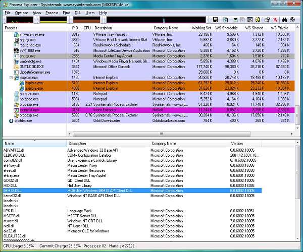 Process Explorer 15.03