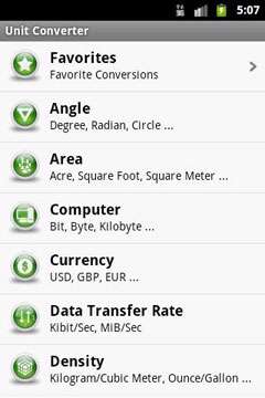 تبدیل انواع واحد در آندروید با Unit.Converter.v2.6.14.1