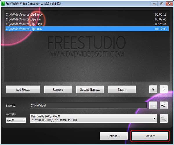 Free WebM Video Converter 1.0.0.920 - مبدل ویدیویی