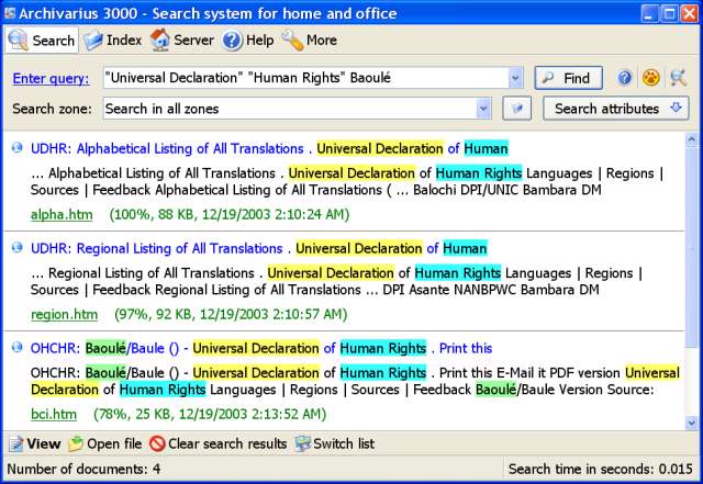 جستجوی سریع در فایل ها و اسناد با Archivarius 3000 v4.46
