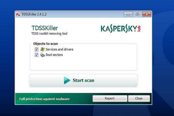 Kaspersky TDSSKiller 2.5.23.0 ضد روت کید 