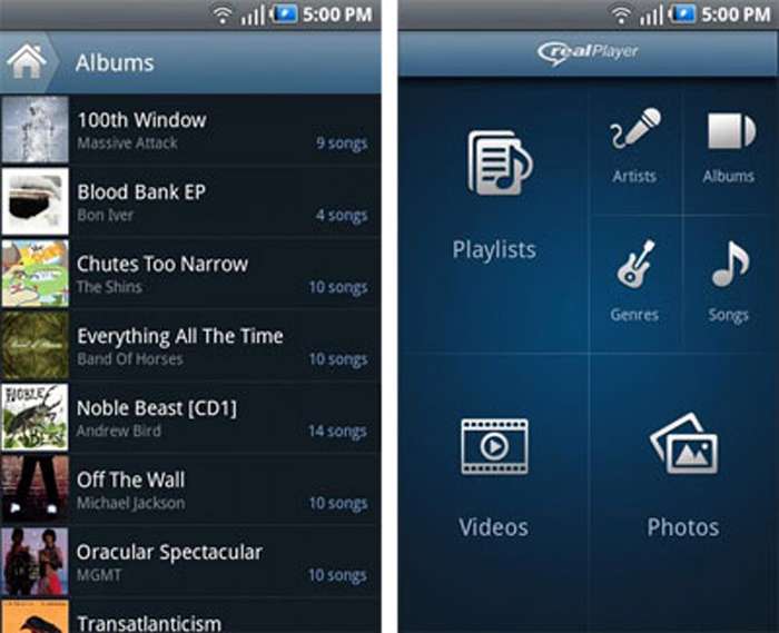 پخش کننده قدرتمند RealPlayer Beta v0.0.0.61 مخصوص آندروید
