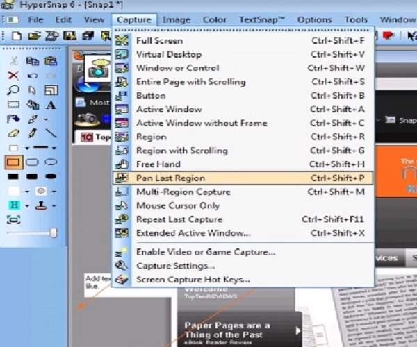 HyperSnap 7.07.04 -گرفتن عکس از صفحه نمایش