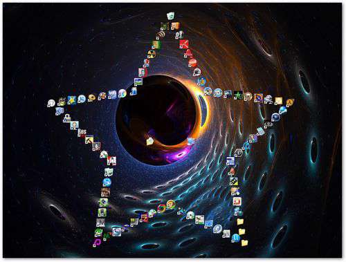 مرتب سازی و تغییر چیدمان آیکون با Desktop Icon Toy v4.5