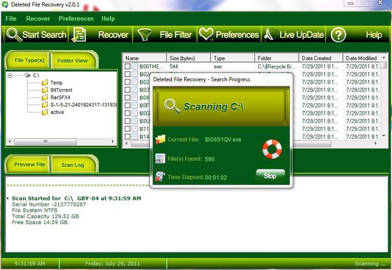 Deleted File Recovery v2.0.1
