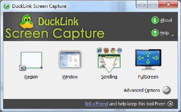 DuckLink Screen Capture 2.7 - گرفتن عکس از صفحه نمایش