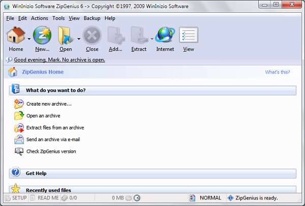 فشرده کردن فایل با  ZipGenius 6.3.2.3110